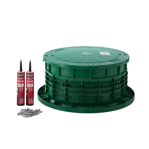 20" x 11" Septic Tank Riser Kit Flat Lid