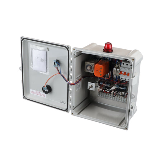 Aerobic Duplex Septic Dosing Timer Control Panel 120V Front Open View